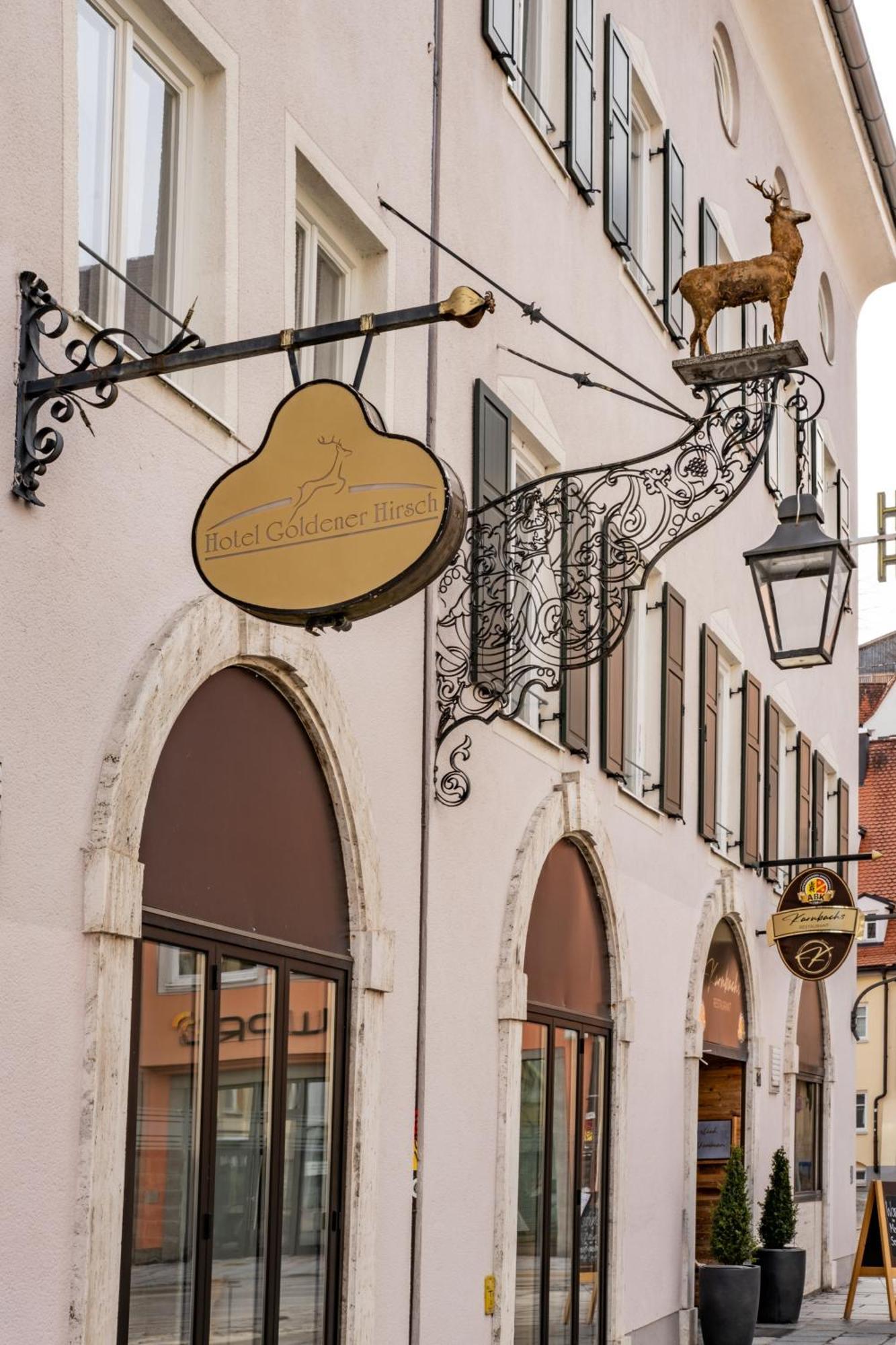 Hotel Goldener Hirsch Kaufbeuren Esterno foto